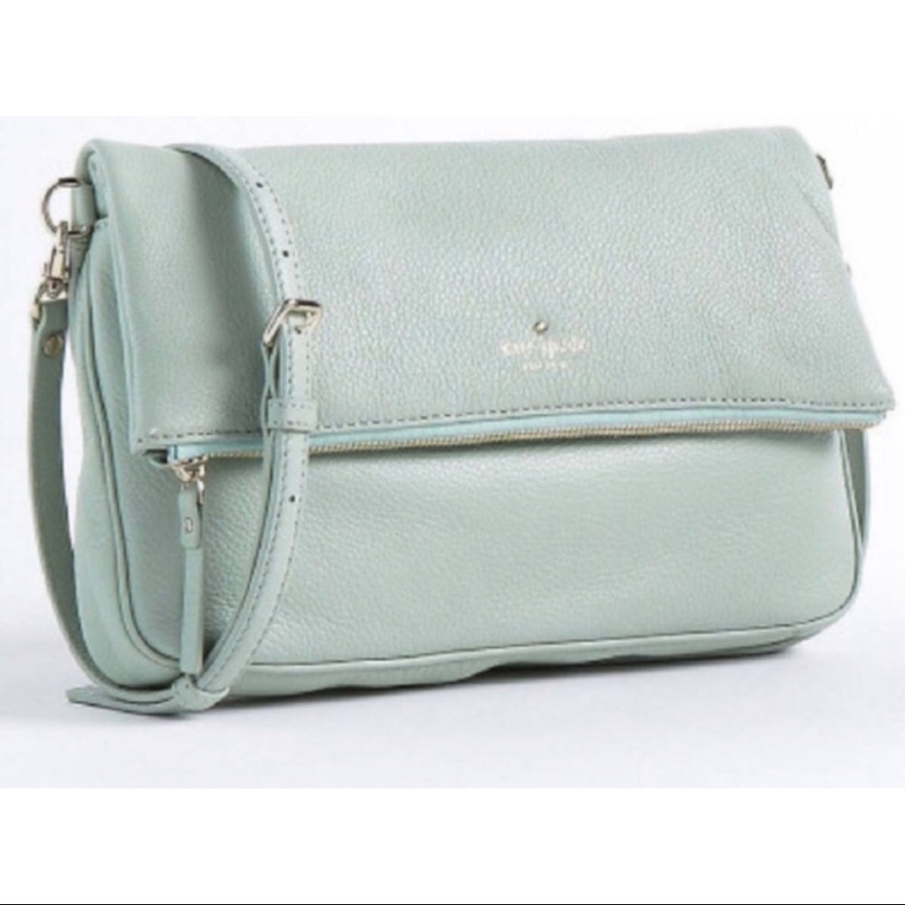 Kate Spade Mint Green Fold Over Crossbody